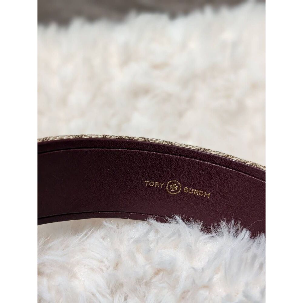 TORY BURCH Tan Monogram Headband - Picture 3 of 3